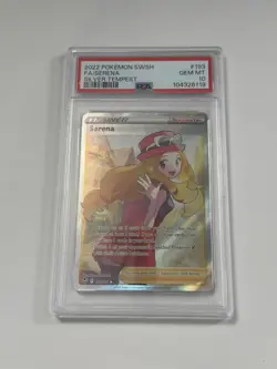 PSA 10 Serena (Full Art) 193/195 Silver Tempest Ultra Rare Pokemon Card - Image 1