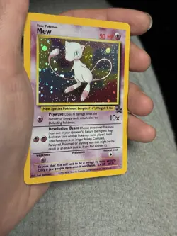 Pokemon Card Mew HOLO Black Star Promo #9 LP With Beautiful Swirl - Image 3