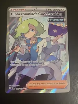 Ciphermaniac's Codebreaking - 198/162 - Pokemon Temporal Forces Full Art Card NM - Image 1