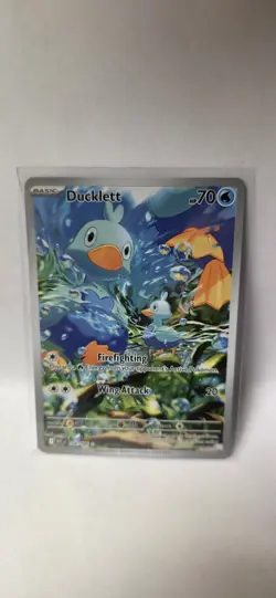 Pokemon TCG White Flare IR Ducklett Card 109/086 Scarlett & Violet English NM - Image 1