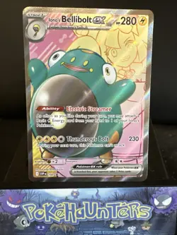 Pokemon Card Iono's Bellibolt ex SVP 194 Black Star Promo Journey Together NM - Image 1