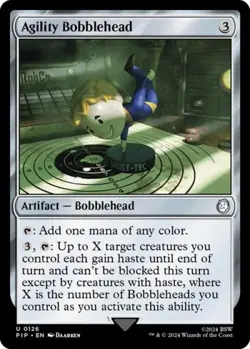 ~ Agility Bobblehead ~ NM ~ UB: Fallout ~ MTG ~ - Image 1