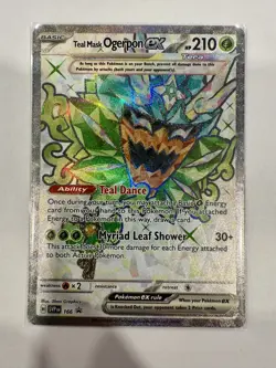 Teal Mask Ogerpon ex 166 Sv: Scarlet & Violet Promo Cards Holo - Image 1