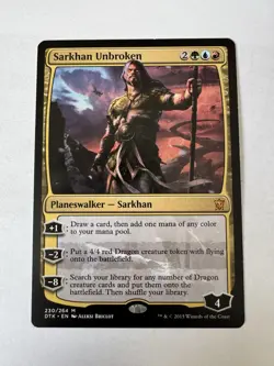 Magic The Gathering Sarkhan Unbroken 230/264 (Dragons of Tarkir) - Image 1