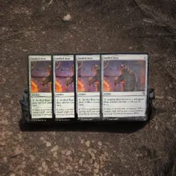 MTG MID: X4 Stuffed Bear (Artifact) Innistrad: Midnight Hunt Foil 259 - Image 1