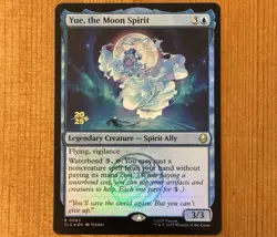 Yue, the Moon Spirit [Prerelease] R 0083, NM Foil Promo, MTG Avatar TLA Stamped - Image 1