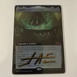 Shadow Signed - Agatha's Soul Cauldron (Extended Art) Wilds of Eldraine Foil WOE - Image 1