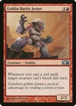 1x Goblin Battle Jester - NM English MTG - Magic 2013 - Image 1