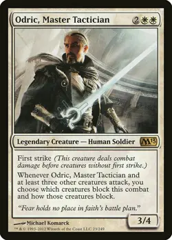 1x Odric, Master Tactician - NM English MTG - Magic 2013 - Image 1
