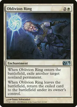 1x Oblivion Ring - NM English MTG - Magic 2013 - Image 1