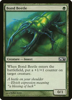 1x Bond Beetle - NM English MTG - Magic 2013 - Image 1