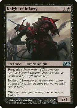 1x Knight of Infamy - NM English MTG - Magic 2013 - Image 1