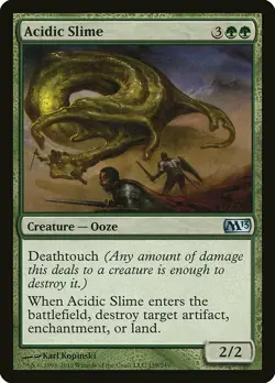 1x Acidic Slime - NM English MTG - Magic 2013 - Image 1