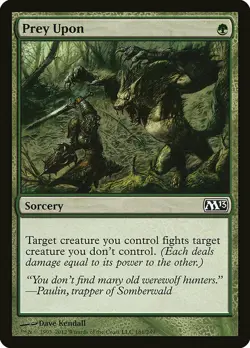 1x Prey Upon - NM English MTG - Magic 2013 - Image 1