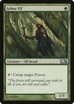 1x Arbor Elf - NM English MTG - Magic 2013 - Image 1