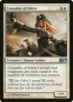 1x Crusader of Odric - NM English MTG - Magic 2013 - Image 1