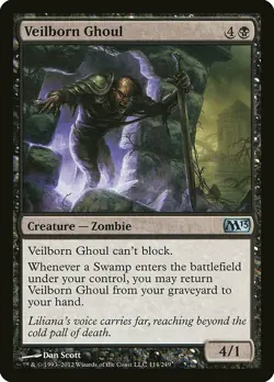 1x Veilborn Ghoul - NM English MTG - Magic 2013 - Image 1