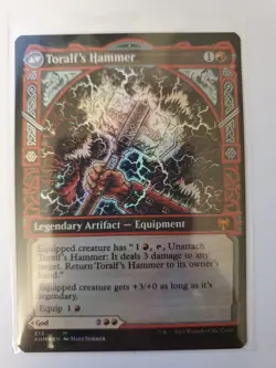 1x FOIL Toralf, God of Fury Toralf's Hammer MTG Kaldheim Mythic Red NM/Mint - Image 1