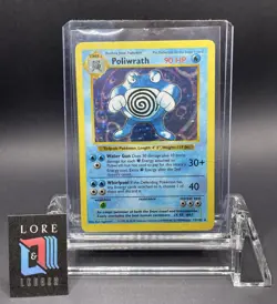 Poliwrath 13/102 Shadowless Base Set Unlimited Holo Pokemon Card HP - Image 1