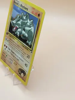 Pokemon 1st Edition Gym Heroes Brock's Rhyhorn 22/132 - Image 2