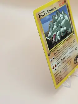 Pokemon 1st Edition Gym Heroes Brock's Rhyhorn 22/132 - Image 3