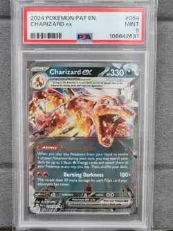 2024 POKEMON PAF EN-PALDEAN FATES #054 CHARIZARD EX PSA 9 - Image 1