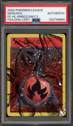 Pokemon Fire Energy League Charizard Moduwa Sketch Auto PSA Authentic - Image 1