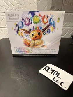 Sealed PRISMATIC EVOLUTIONS Pokemon Center Exclusive ETB Elite Trainer Box - Image 1