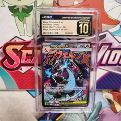 CGC 10 Pristine Mega Charizard X ex 023 Black Star Promo - Pokemon - SHIPS FAST - Image 1