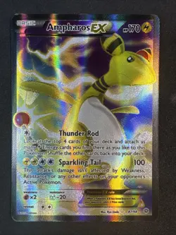 Ampharos EX (87 Full Art) 87/98 XY - Ancient Origins Holo Pokemon - Image 1
