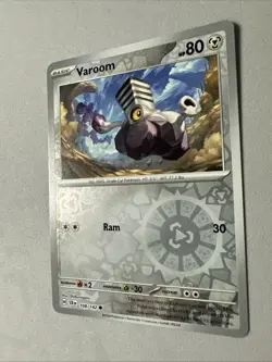 Pokemon TCG * SV Stellar Crown * 108/142 Varoom * REVERSE HOLO COMMON * FRESH PK - Image 2