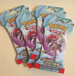 Pokemon TCG Scarlet Violet Journey Together , New Sealed, 4 Packs - Image 1