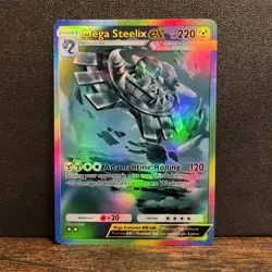 Pokemon TCG Pocket Mega Steelix ex Custom Holographic SIR - Fan Art - Image 1