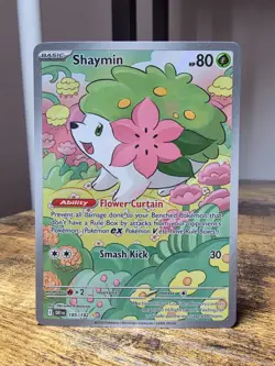 Pokemon TCG Shaymin 185/182 Sv10: Destined Rivals Holo Nintendo 2025 NM - Image 1