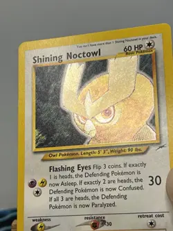 Pokemon TCG Shining Noctowl 110/105 Neo Destiny Holo Unlimited - Image 1