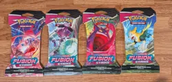 Pokemon TCG Sword & Shield Fusion Strike Sleeved Booster Packs Full Pack Art New - Image 1