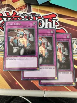 Mind Crush (3x) SBC1-ENE19 - Secret Rare 1st Edition NM Yugioh - Image 1