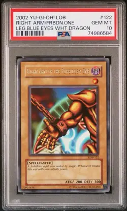 Right Arm of the Forbidden One LOB-122 Unlimited GEM MINT 10 💎 - Image 1