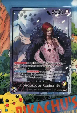 One Piece TCG Donquixote Rosinante OP12-061 L Leader Alt Art Holo NM/M - Image 1