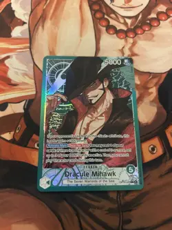 ONE PIECE The Azure Sea's Seven DRACULE MIHAWK LEADER ALT ART OP14-020 ENGLISH - Image 1