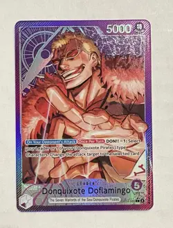 One Piece TCG OP14-060 L ALT ART Donquixote Doflamingo - The Azure Sea's Seven - Image 3