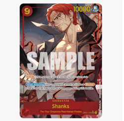 One Piece TCG Shanks SEC OP01-120 Alt Art PRB-01 Premium Booster English - Image 1