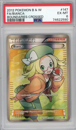 PSA 6 Bianca 147/149 Full Art Trainer Waifu Boundaries Crossed Pokemon Card - Image 1