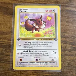 Pokemon TCG Eevee Jungle 1st Edition Card 51/64, Regular, MP/LP - Image 1
