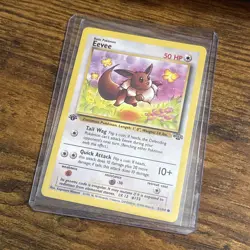 Pokemon TCG Eevee Jungle 1st Edition Card 51/64, Regular, MP/LP - Image 3