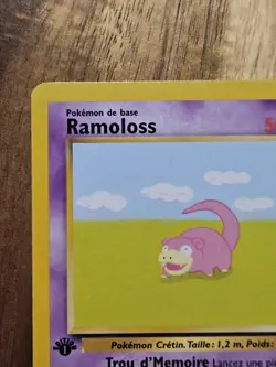 1st Edition Ramoloss FRENCH Slowpoke 55/62 Fossil NM Pokemon Card - Image 3