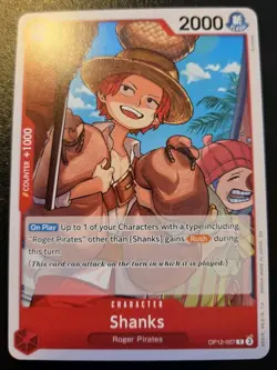 Shanks OP12-007 Common Legacy Of The Master One Piece Card Game - Image 1