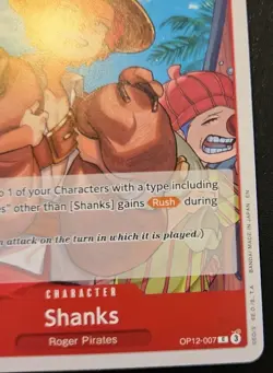 Shanks OP12-007 Common Legacy Of The Master One Piece Card Game - Image 5