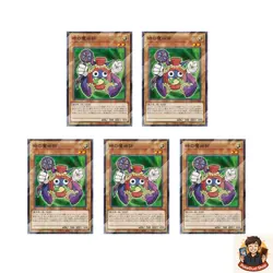 5 card Time Wizard 711D-JP004 Normal Parallel Rare Seven Eleven 2024 YuGiOh - Image 1