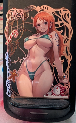 Nami One Piece #85/200 Waifu Premium Metal Card Anime Goddess Story - Image 1